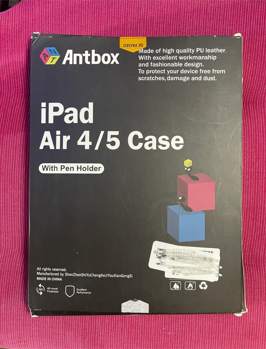 Antbox iPad Air 4/5 Case with Pen Holder - New