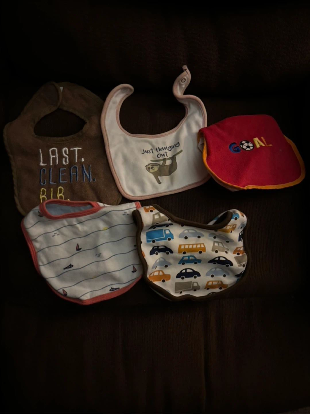 Assorted Baby Bibs (Set of 5)