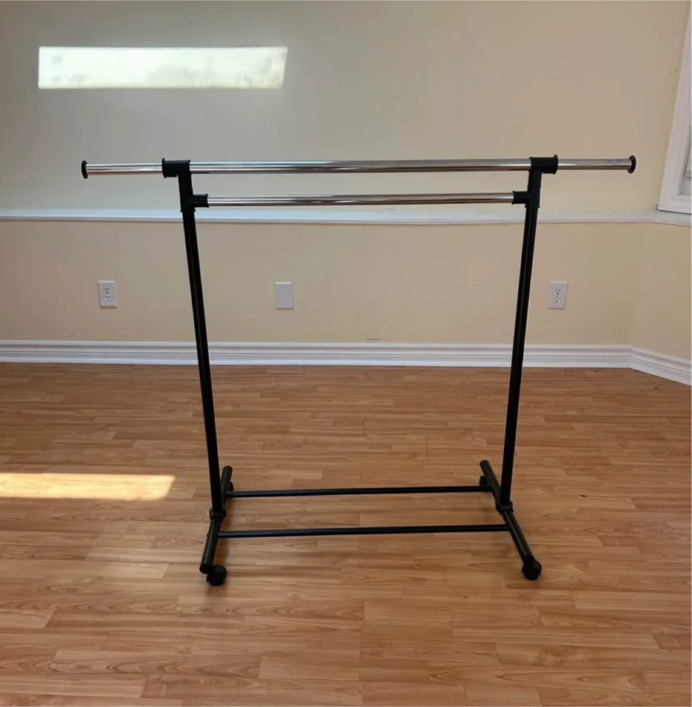Adjustable Double Rod Clothing Rack thumbnail