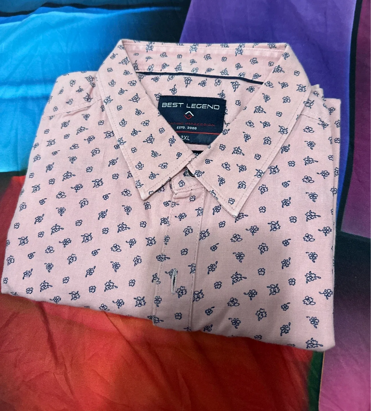 Best Legend Pink Floral Shirt - 2XL thumbnail