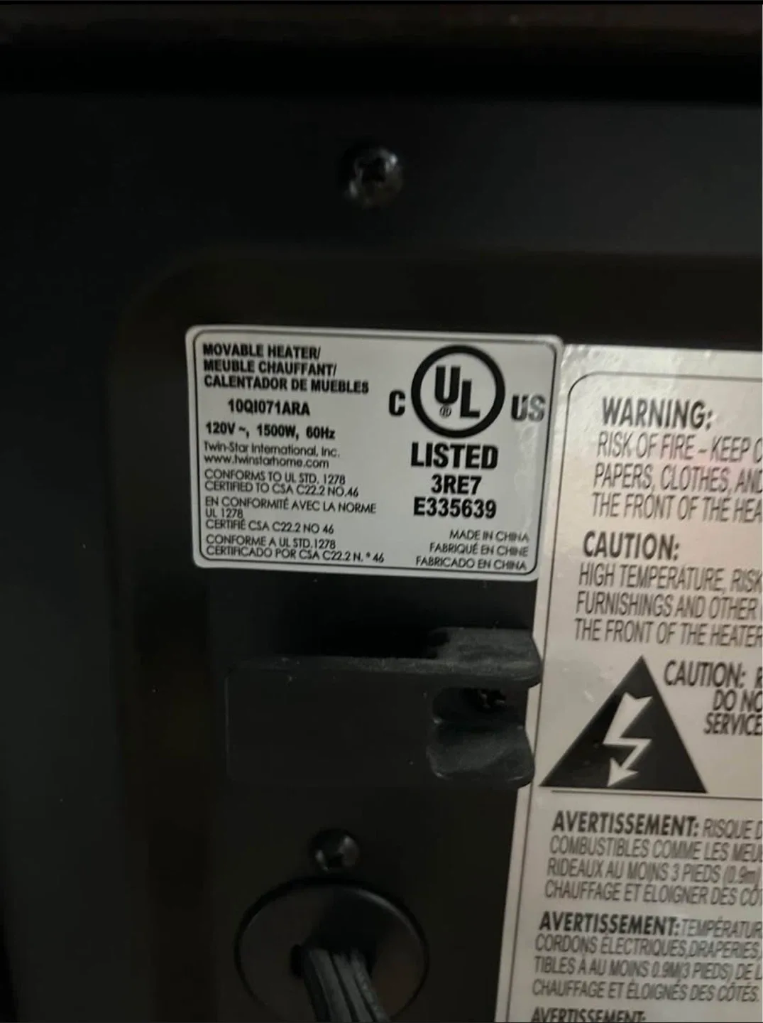 Duraflame Electric Fireplace Heater image indicator(3)