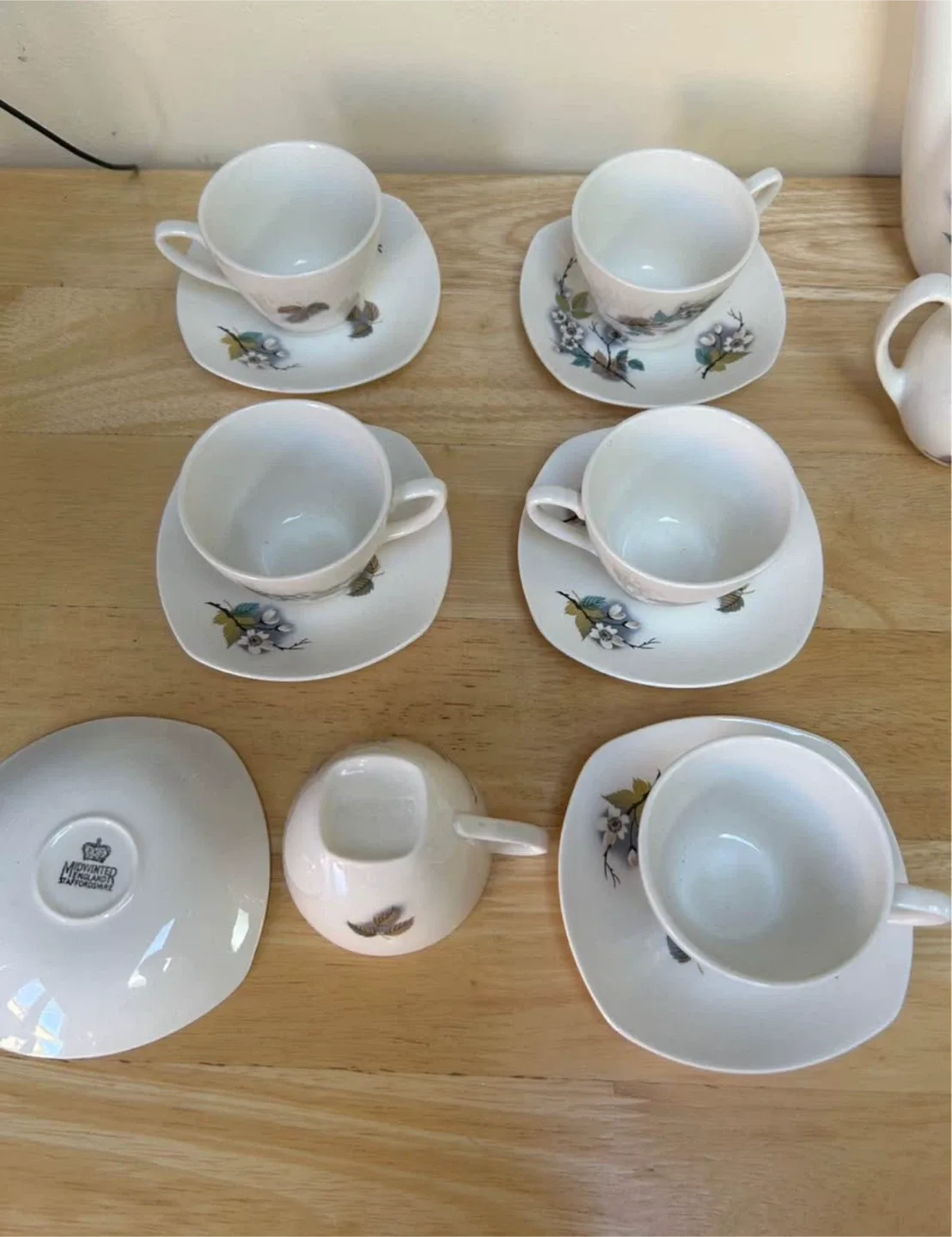 Vintage Midwinter Orchard Blossom coffee set image indicator(9)