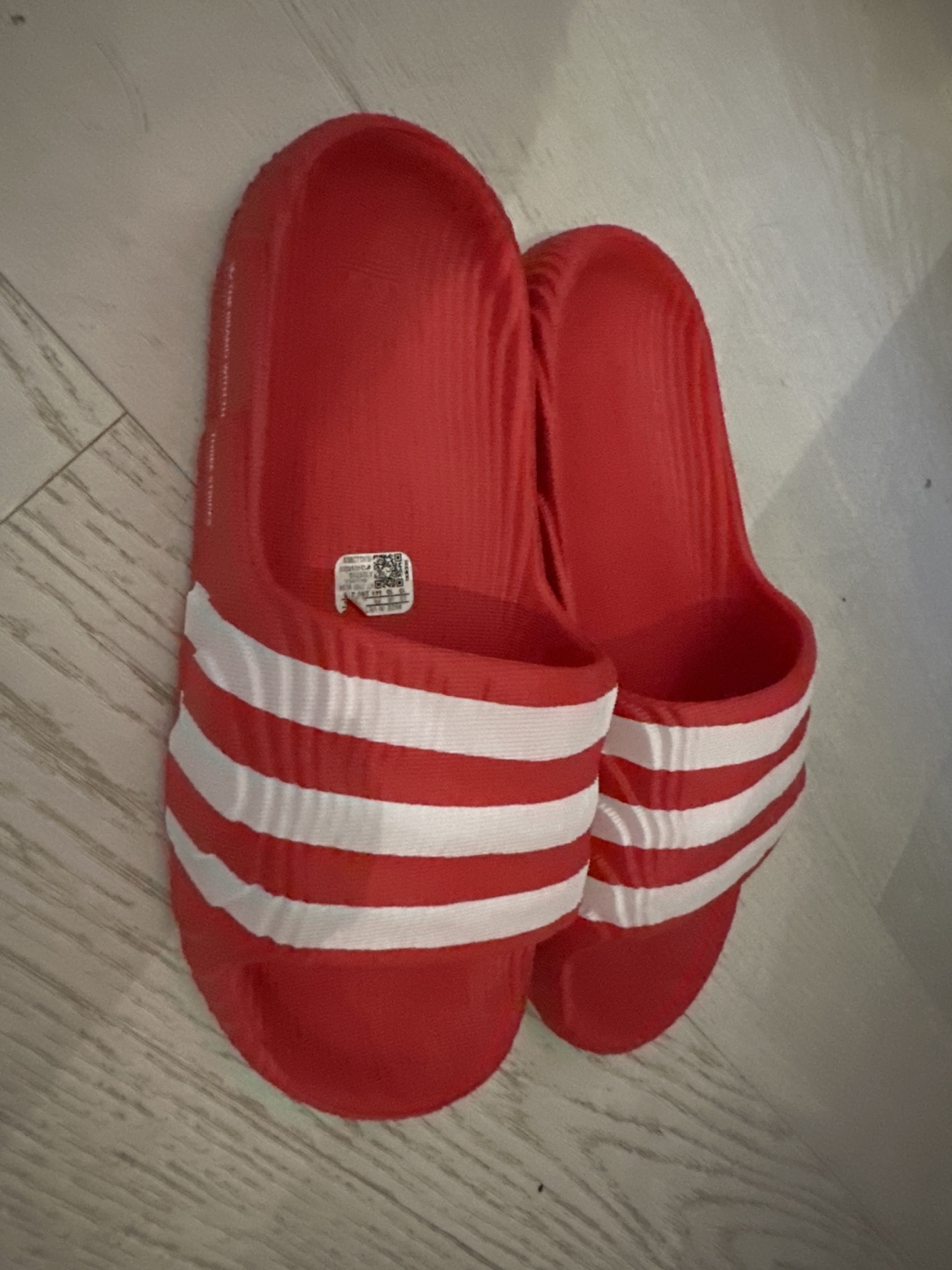 Adidas Adilette 22 Slides - Red & White