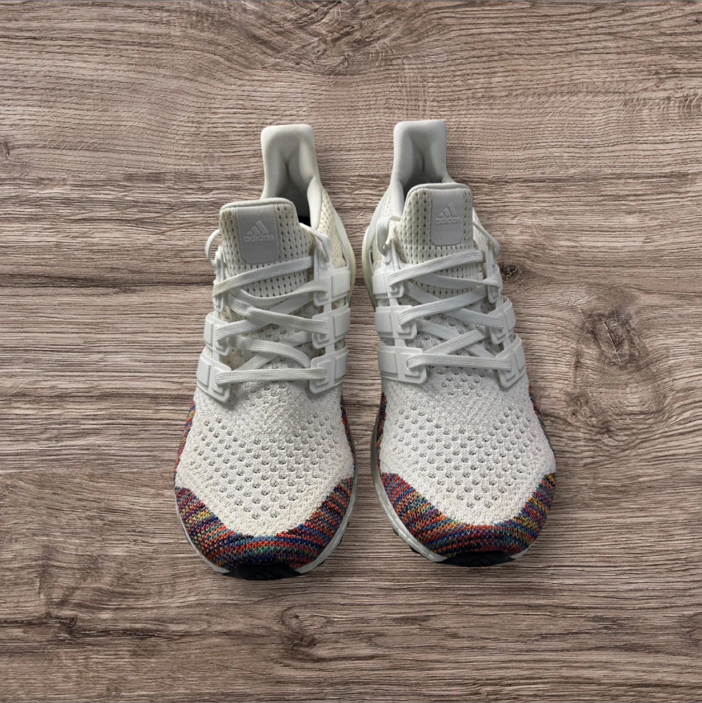 Adidas Ultra Boost 1.0 White Rainbow Sz 11