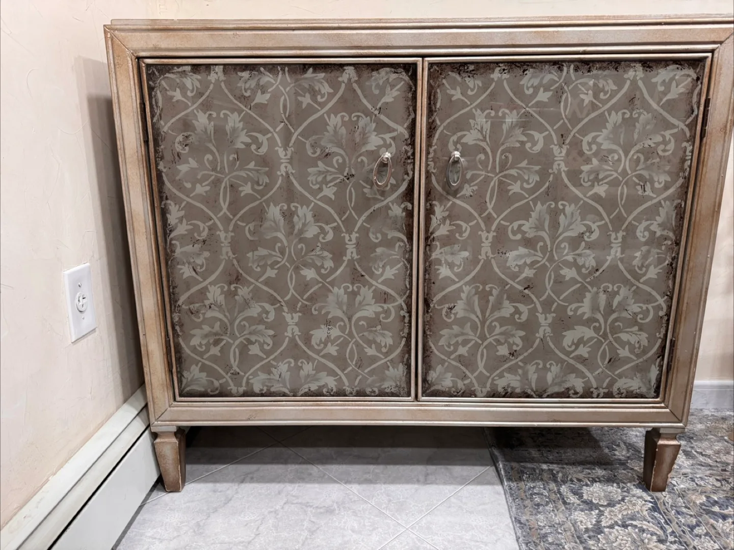 Patterned Two-Door Accent Cabinet thumbnail