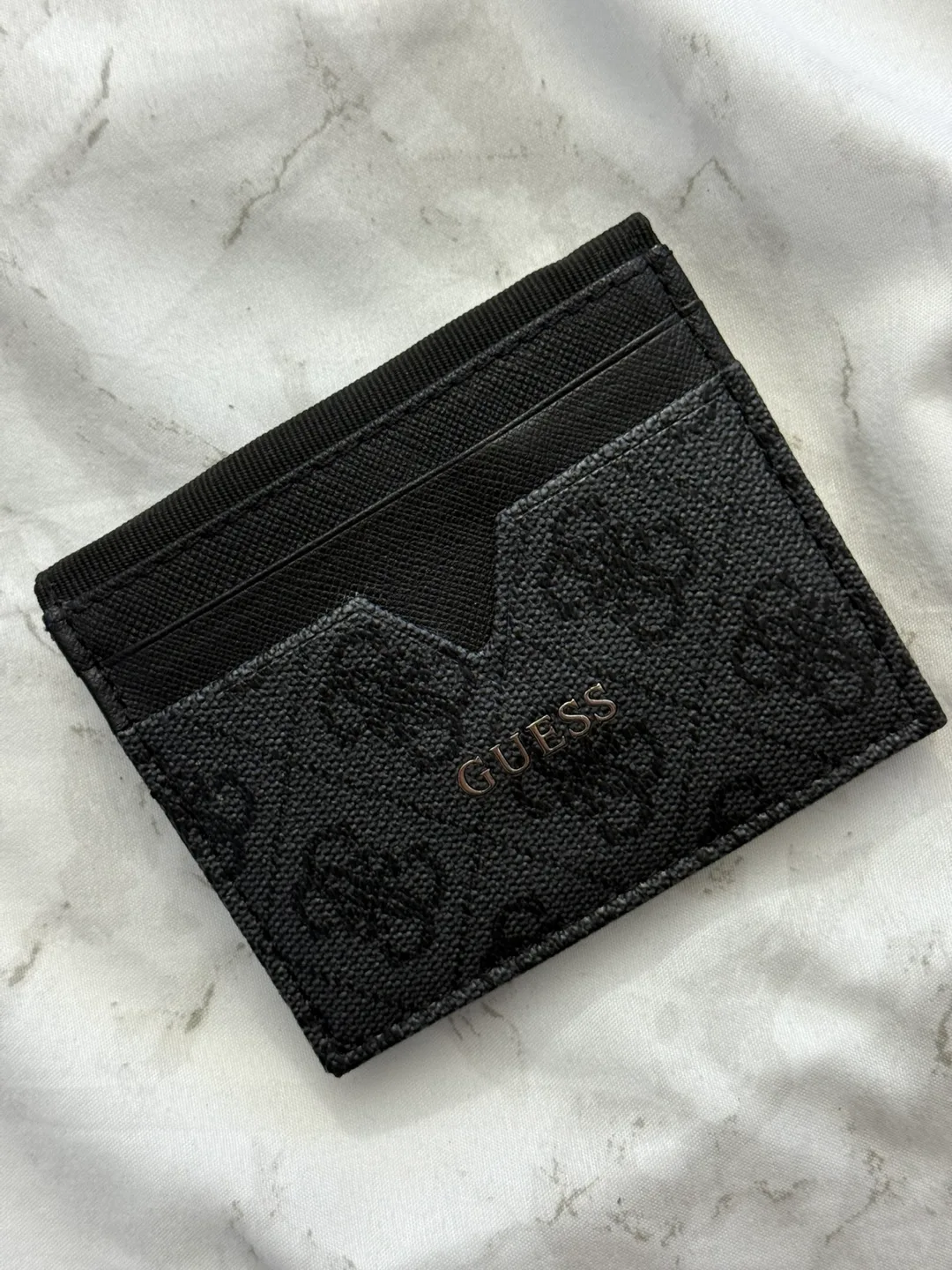 Guess Black Leather Card Holder thumbnail