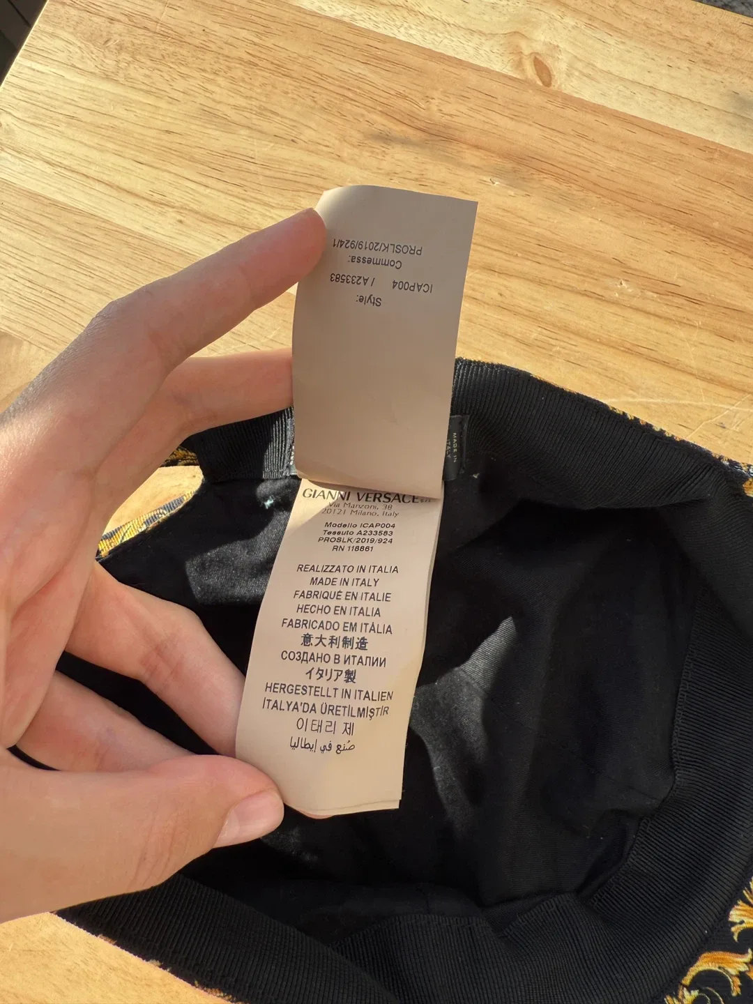 Versace Baroque Print Baseball Cap Size 57 image indicator(6)