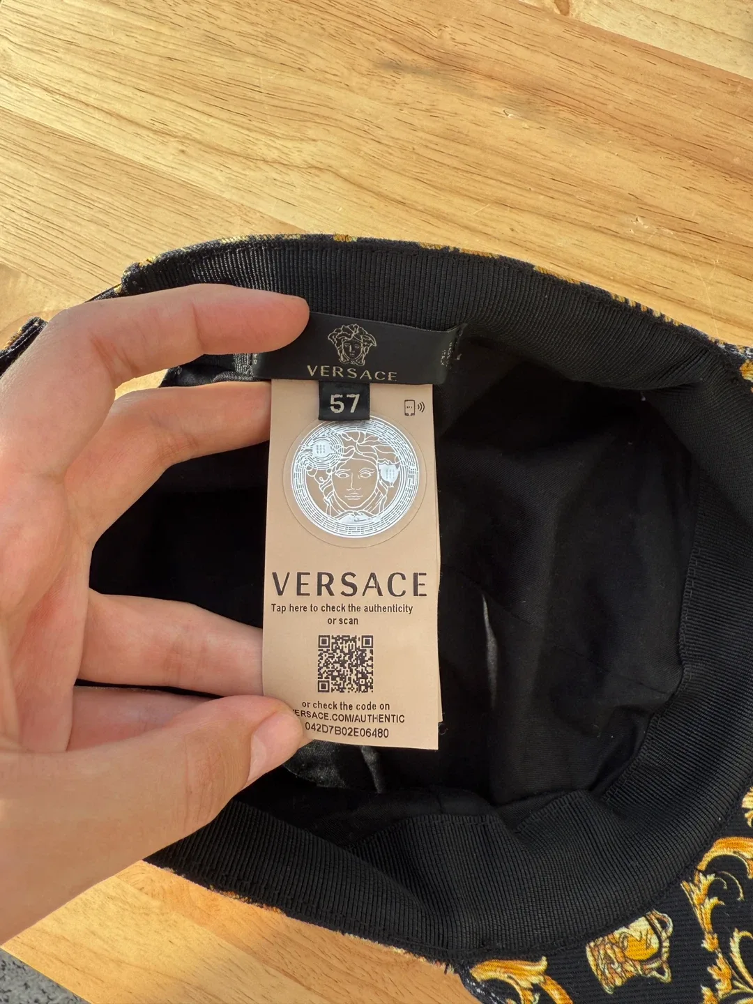 Versace Baroque Print Baseball Cap Size 57 image indicator(5)
