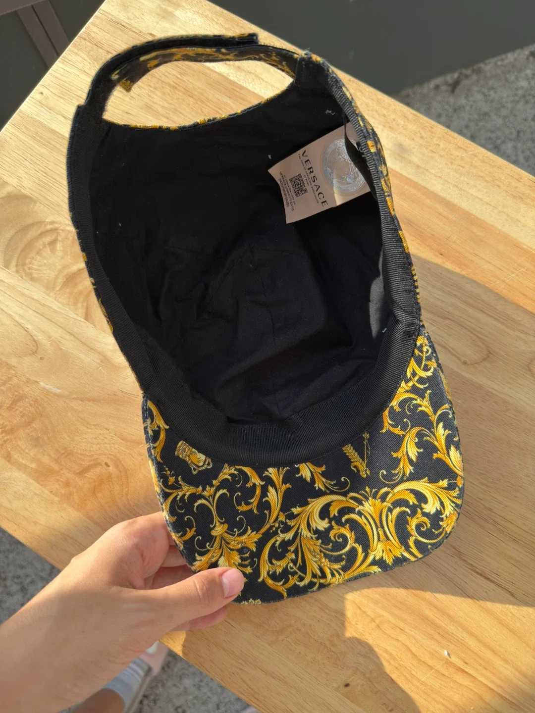 Versace Baroque Print Baseball Cap Size 57 image indicator(4)