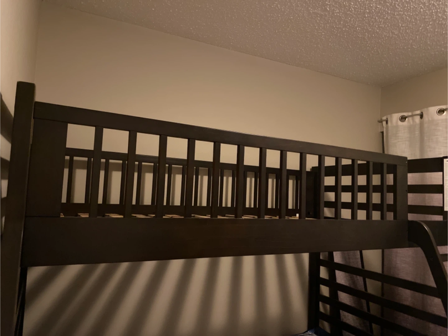 Dark Brown Top Bunk Bed Frame please read description - photo 4