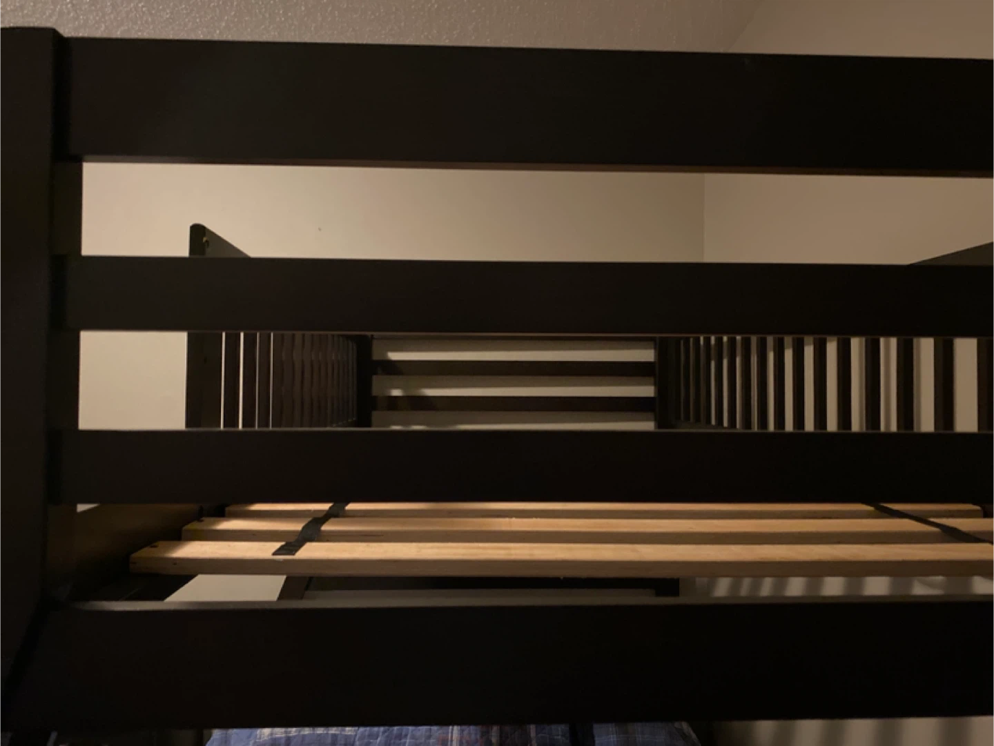 Dark Brown Top Bunk Bed Frame please read description - photo 3