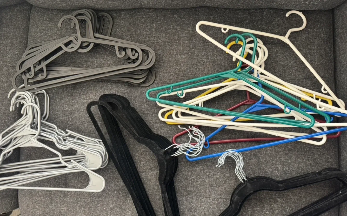 Assorted Clothes Hangers - Various Styles thumbnail