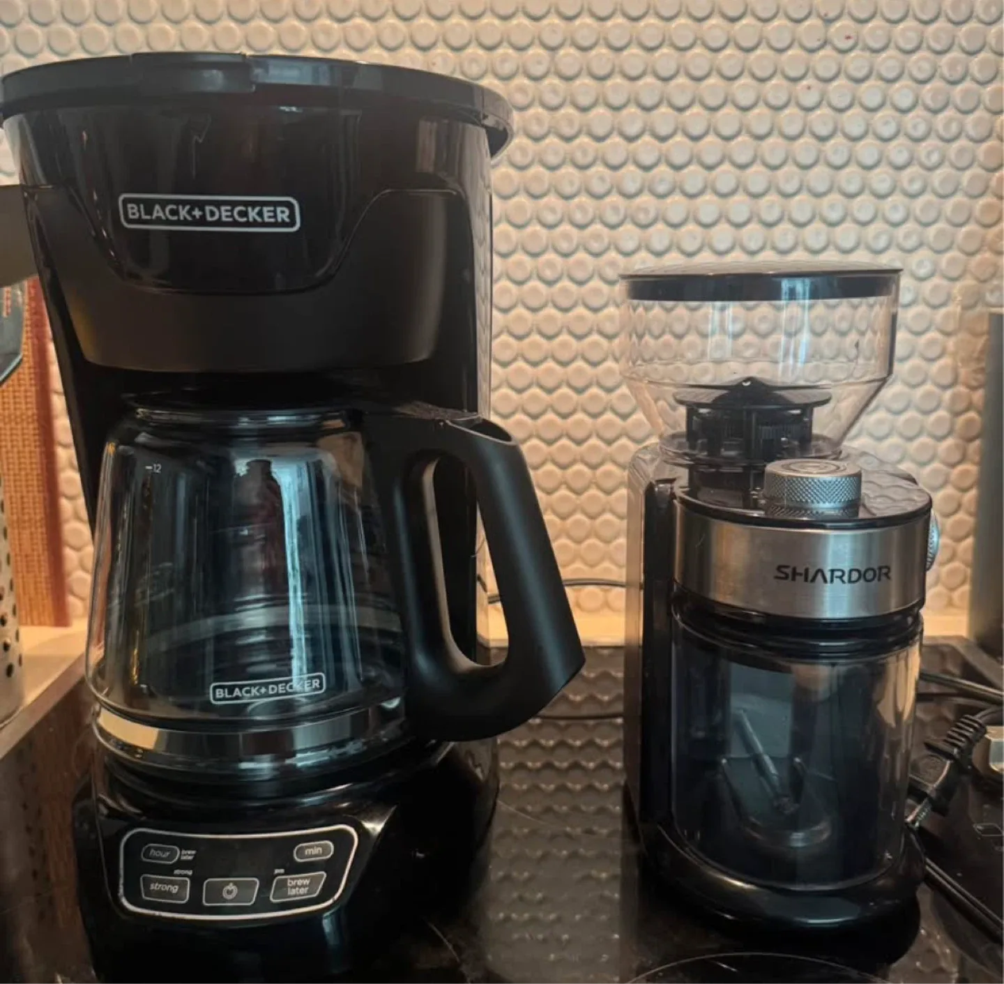 Black+Decker Coffee Maker & Shardor Coffee Grinder thumbnail
