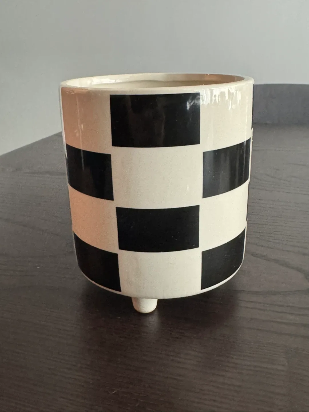 Checkerboard Ceramic Planter thumbnail