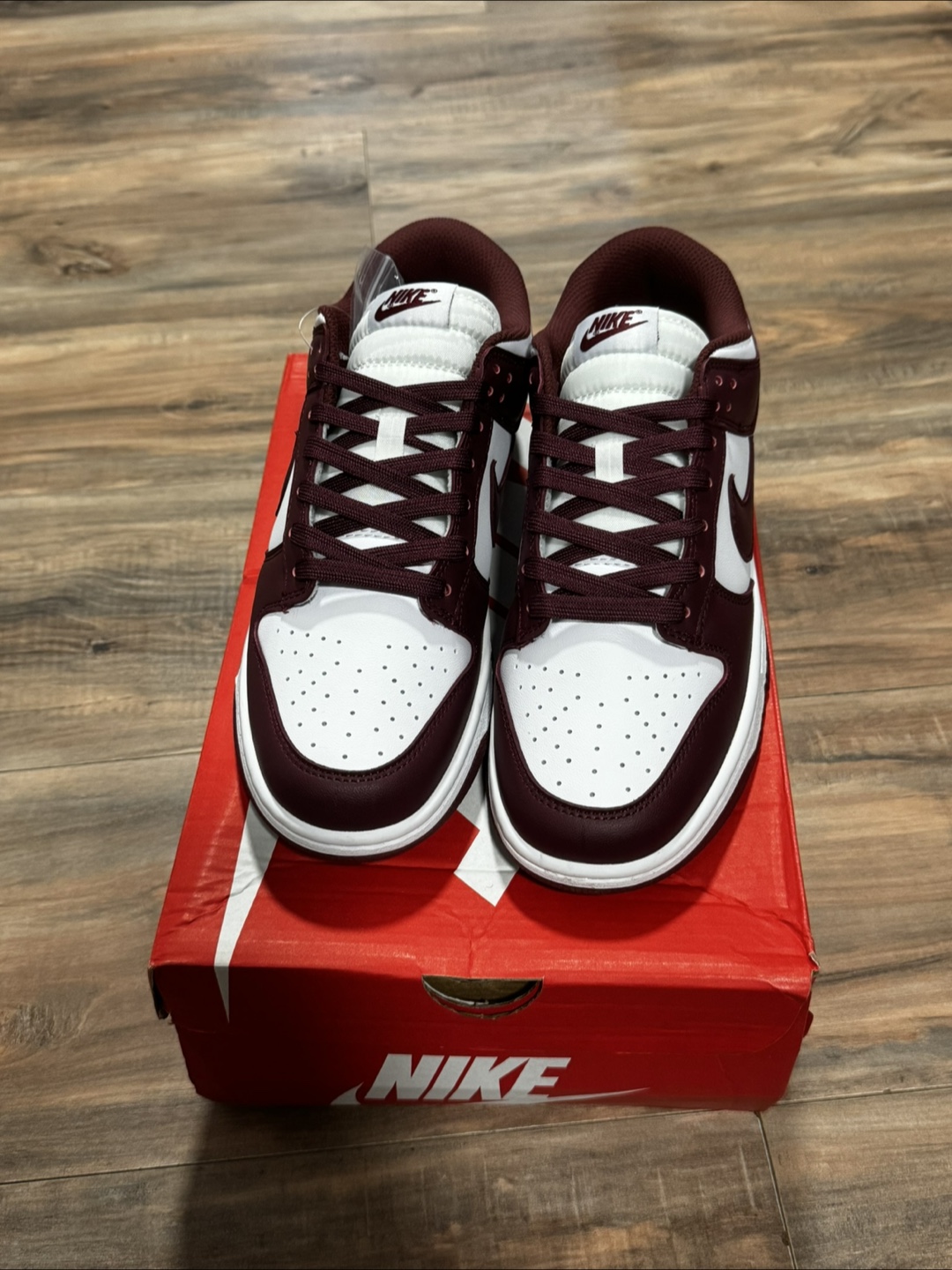 Nike Dunk Low Maroon Shoes (US 8.5)