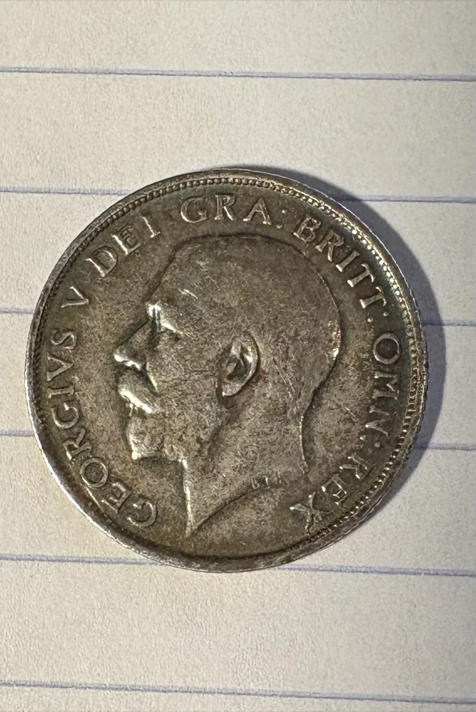 1915 Great Britain 1 Shilling Silver Coin image indicator(2)