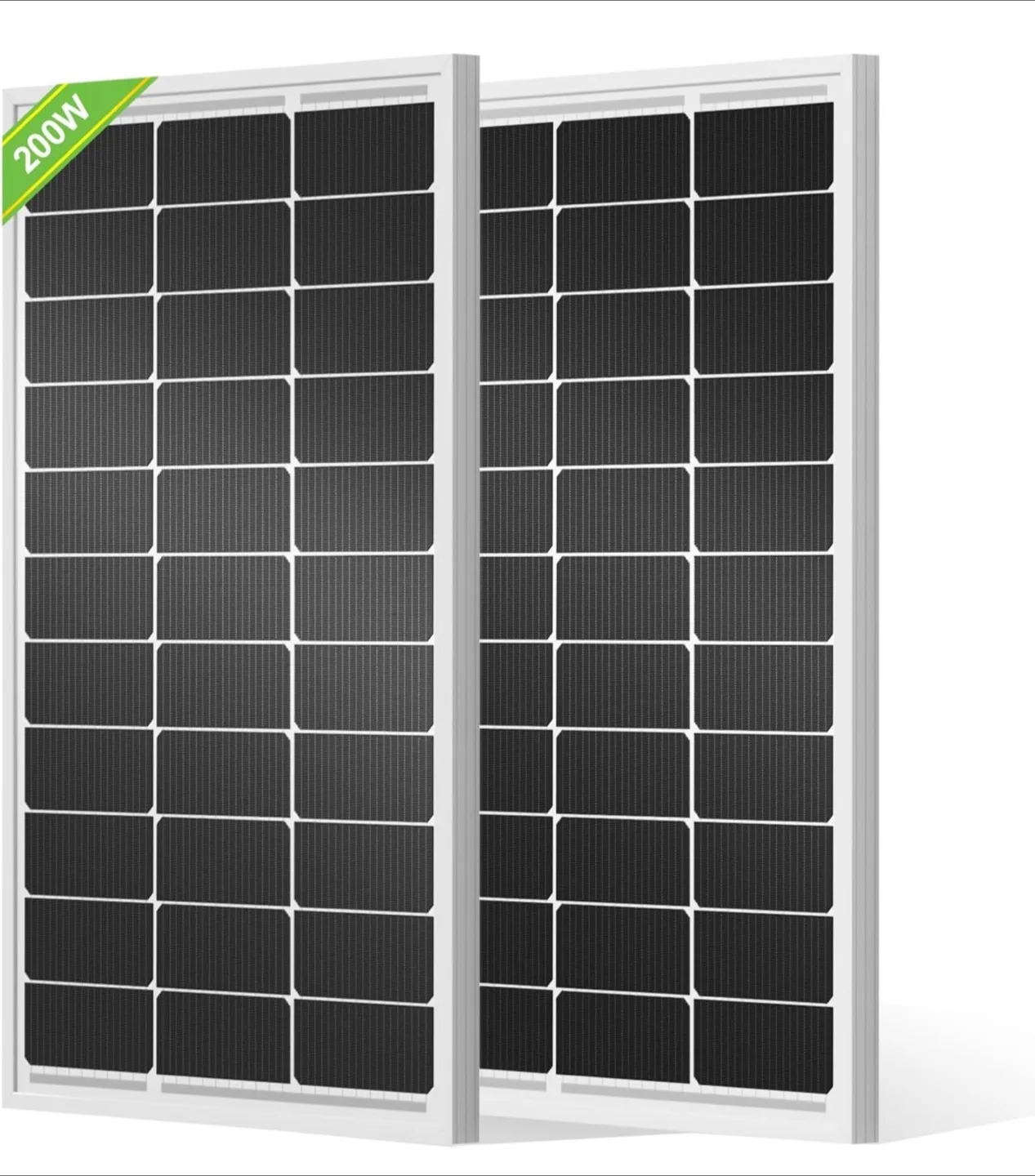 ECO-WORTHY 2Pack 12V 100w solar panel, 200 Watt thumbnail