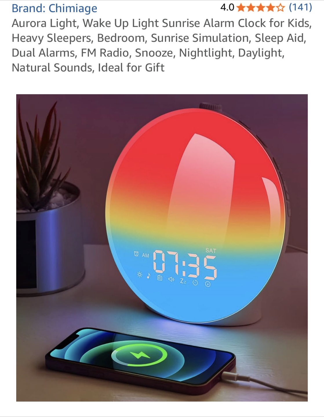 Sunrise LED clock - photo 2
