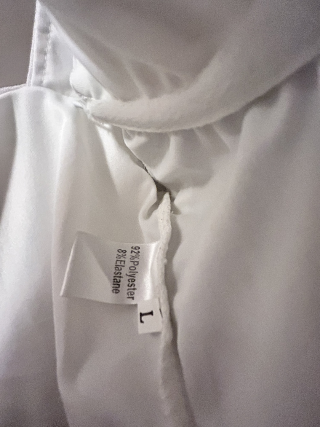 White Long Sleeve Corset Top - Size L - photo 4