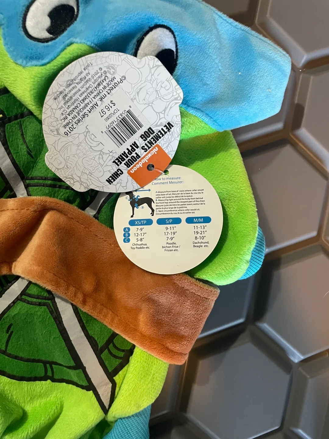 New Teenage Mutant Ninja Turtle Dog Costume - Size M/M image indicator(2)