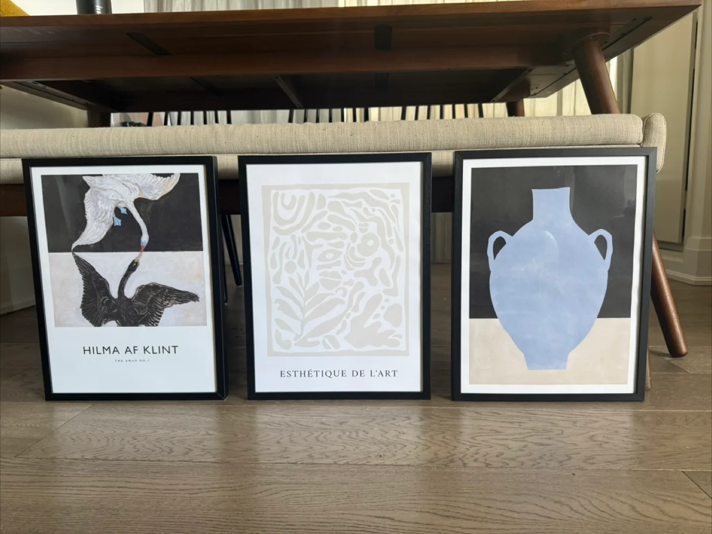 Set of 3 artwork + frames 30x40cm thumbnail