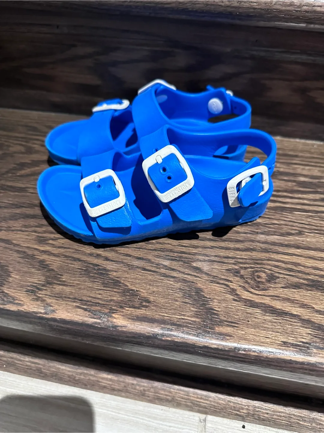 Birkenstock Milano Essentials Kids toddler Sandals Blue Size 7 thumbnail