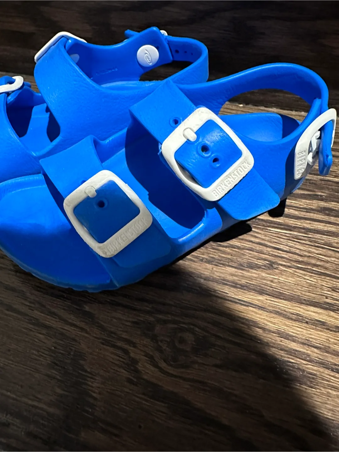 Birkenstock Milano Essentials Kids toddler Sandals Blue Size 7 image indicator(4)