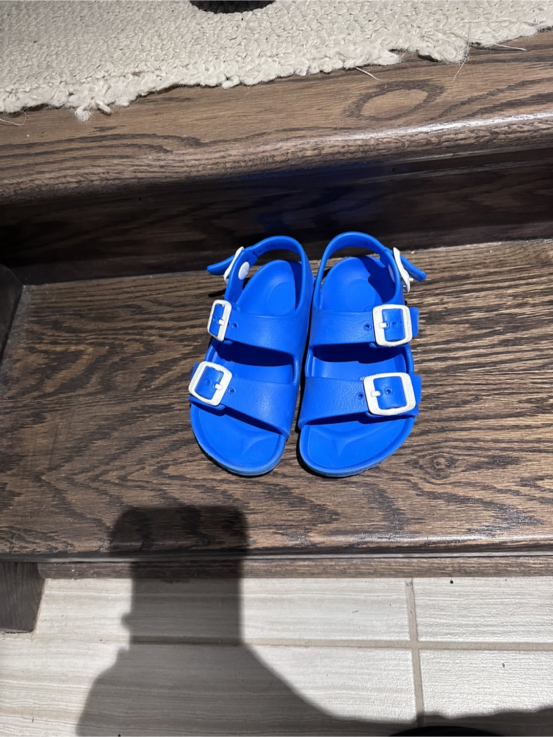 Birkenstock Milano Essentials Kids toddler Sandals Blue Size 7 - photo 2