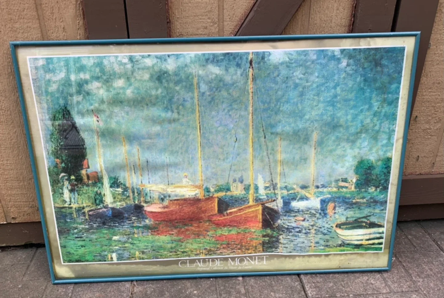 Claude Monet print with glass frame thumbnail