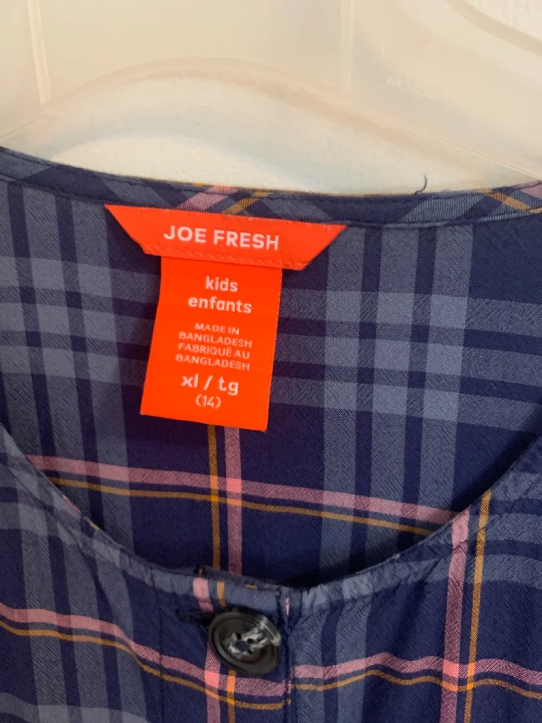 Joe Fresh Kids Plaid Dress - Size XL (14) image indicator(2)