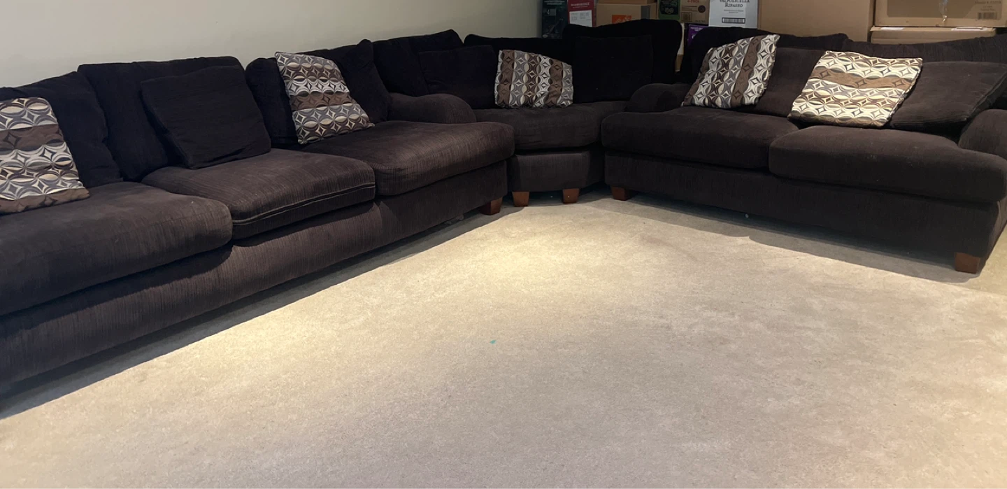 Large Brown Sectional Sofa