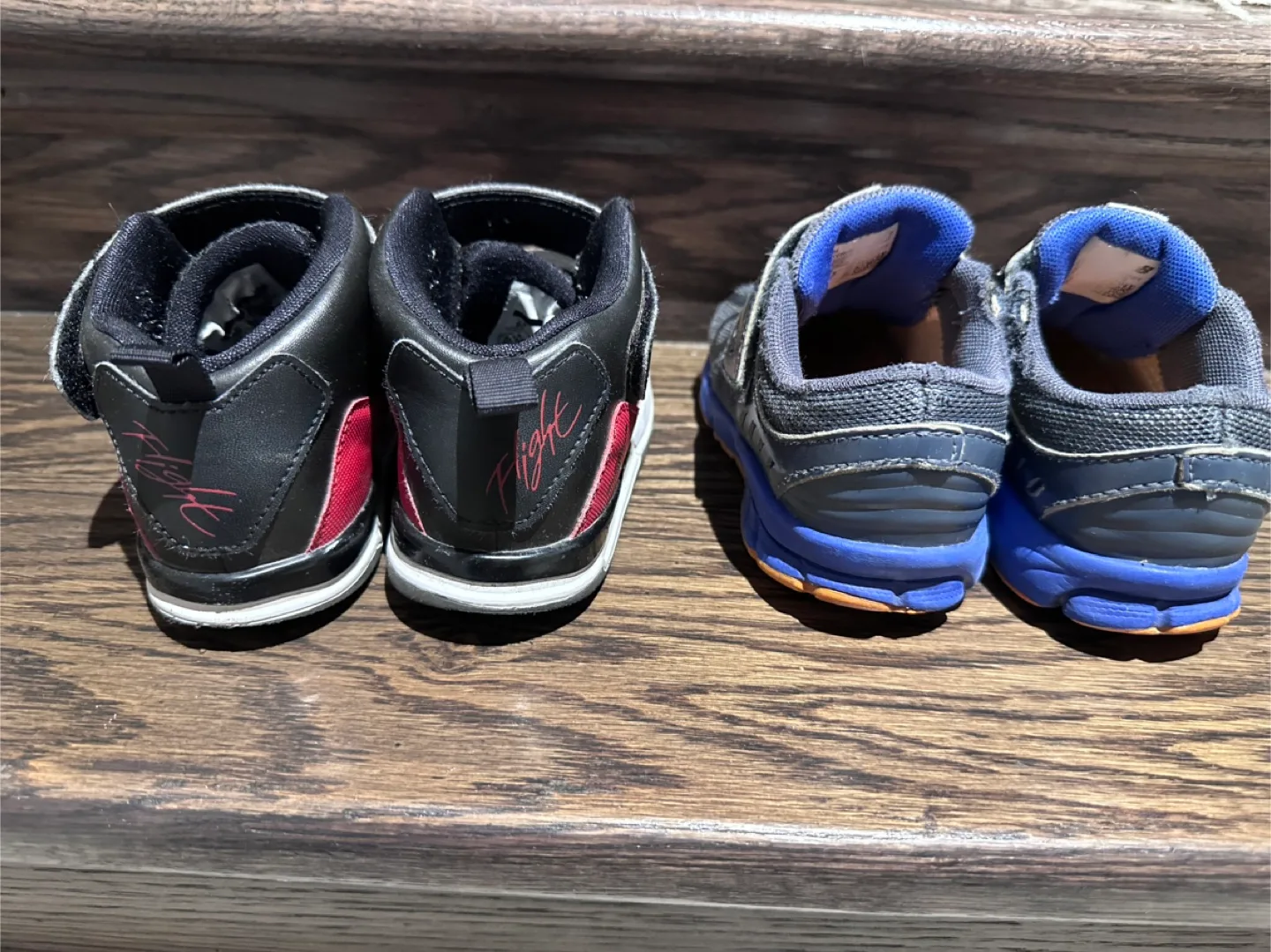 Jordan Flight + New Balance toddler kids shoes size 9 image indicator(3)