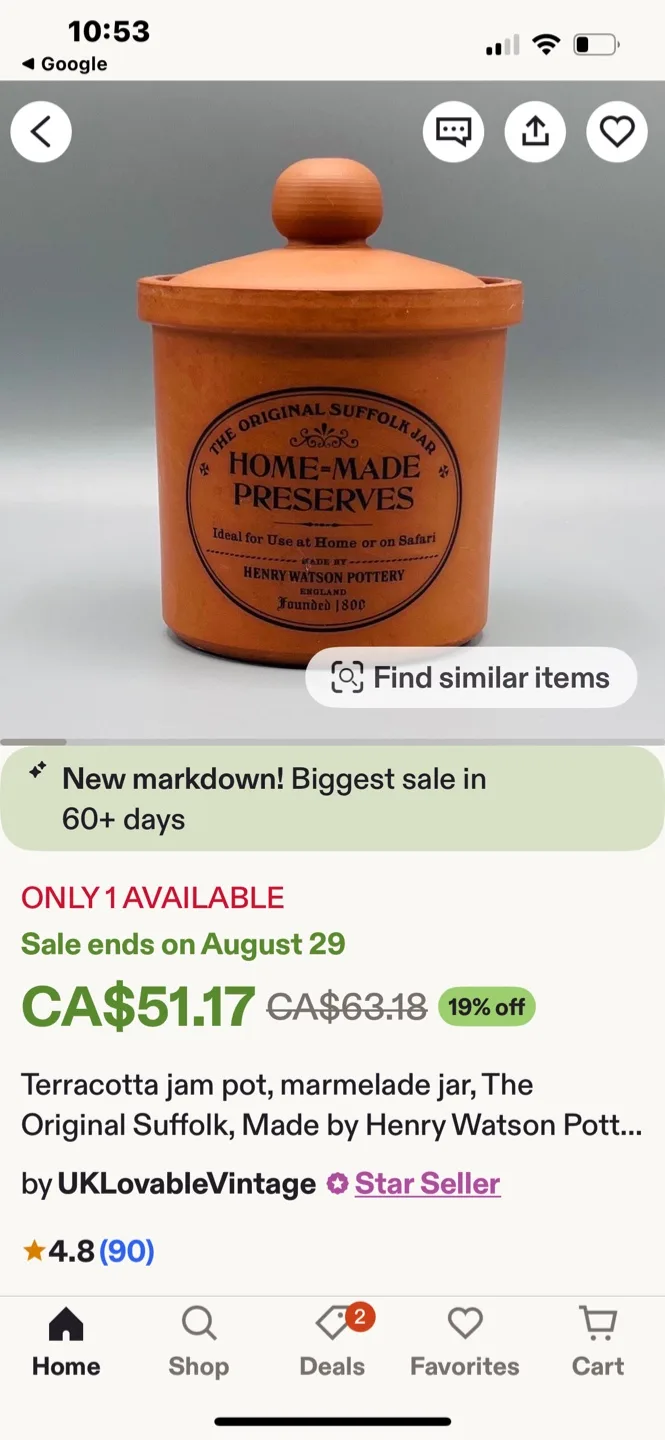 Original Suffolk Terracotta Jam Jar image indicator(4)