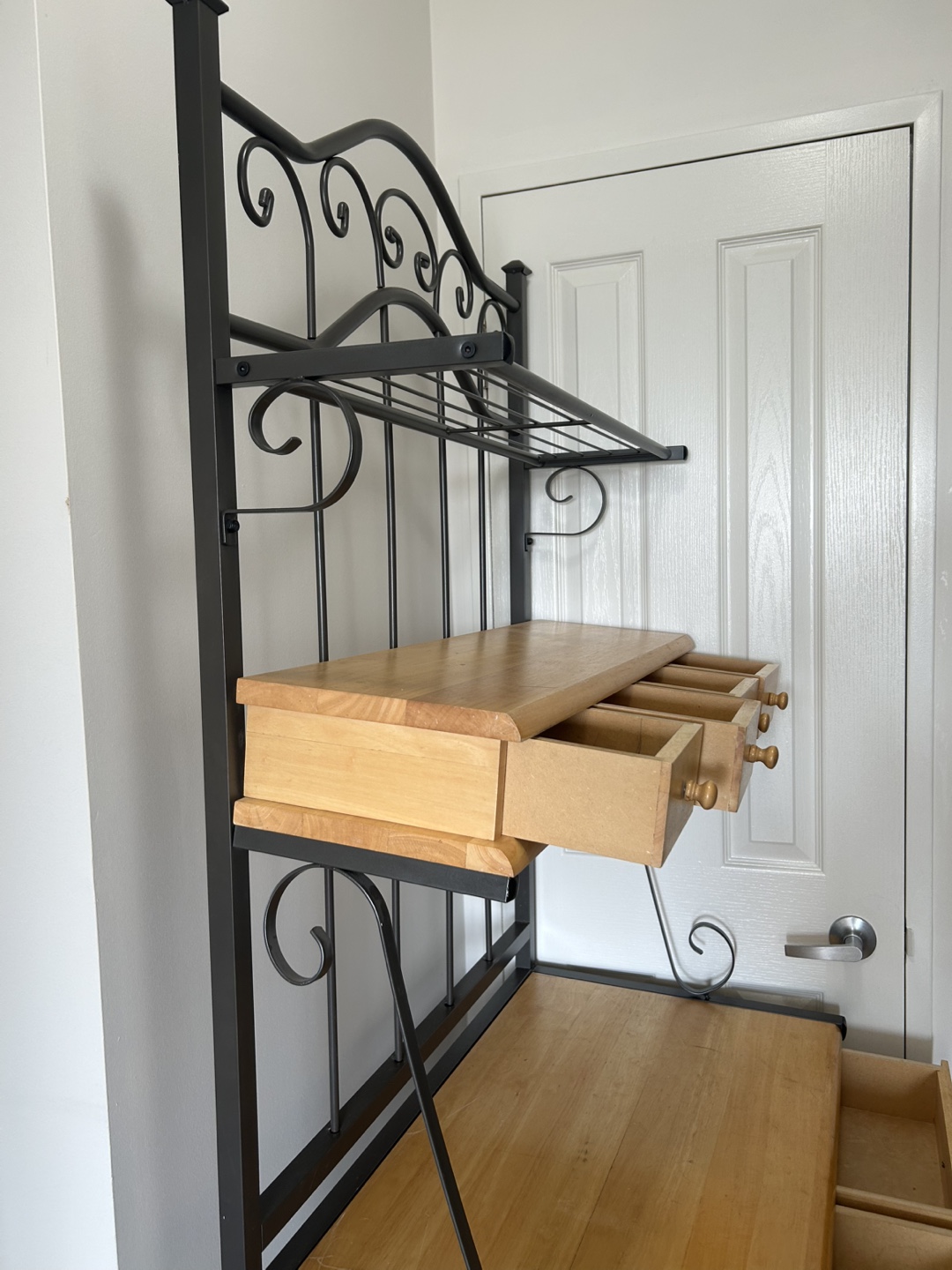Black Metal & Wood  Rack - photo 4