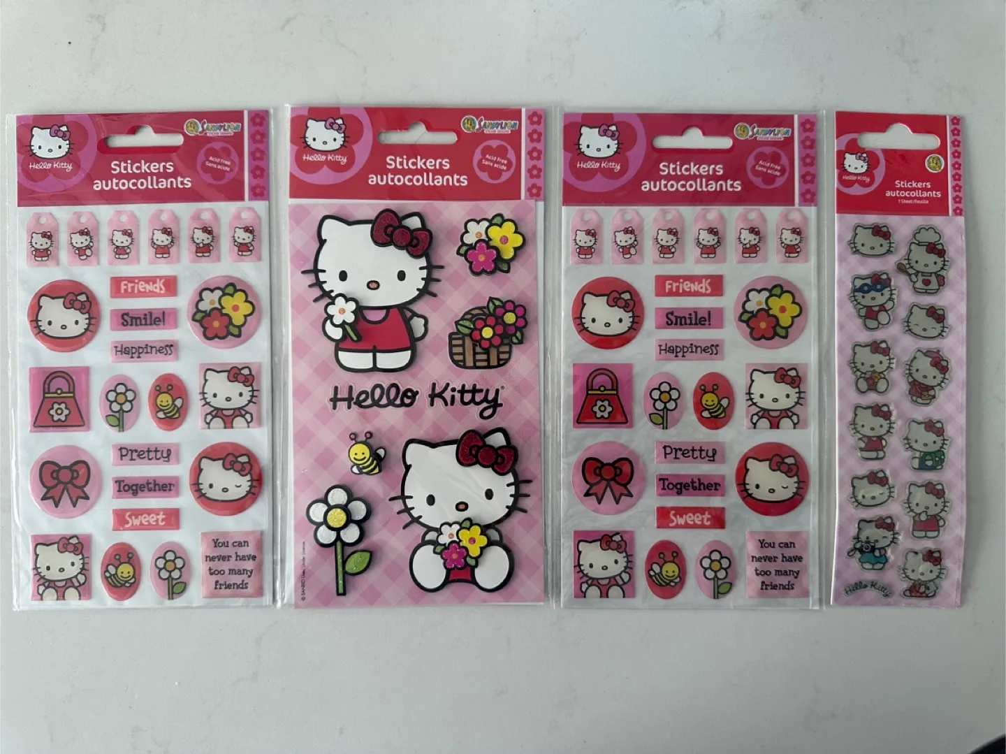 Sandylion Sanrio Hello Kitty Stickers package of 4 thumbnail