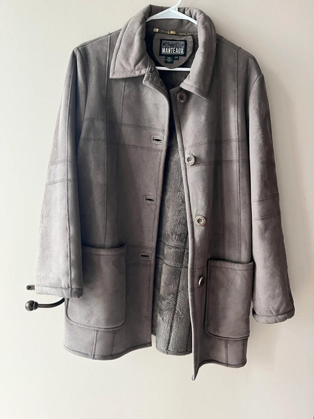 Taupe Coat Mid Season Jacket - Size Small thumbnail