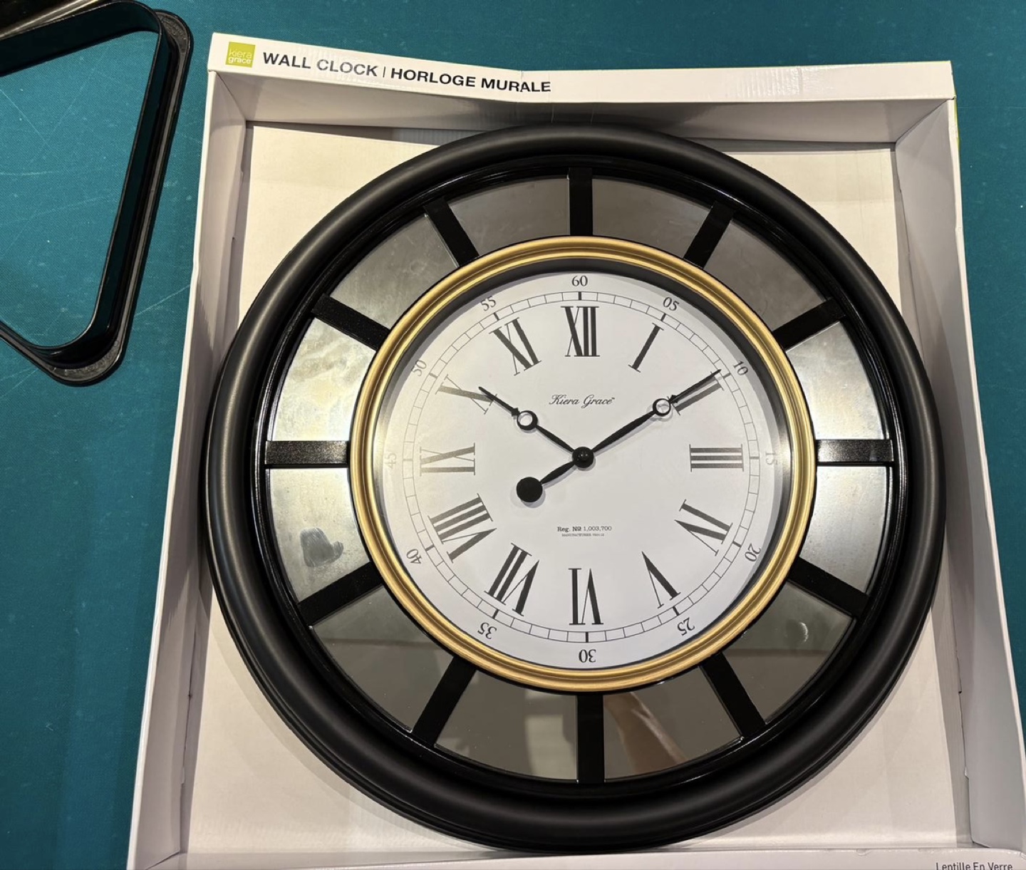New! Kiera Grace 22" Wall Clock - photo 2