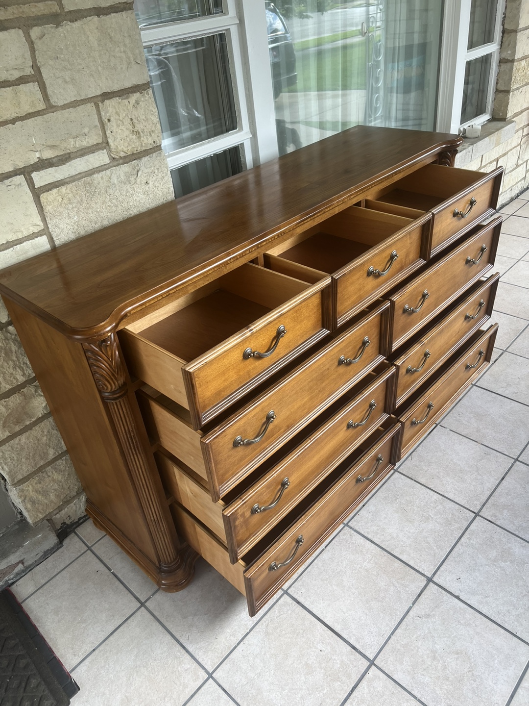 Wooden Dresser with 9 Drawers - photo 2