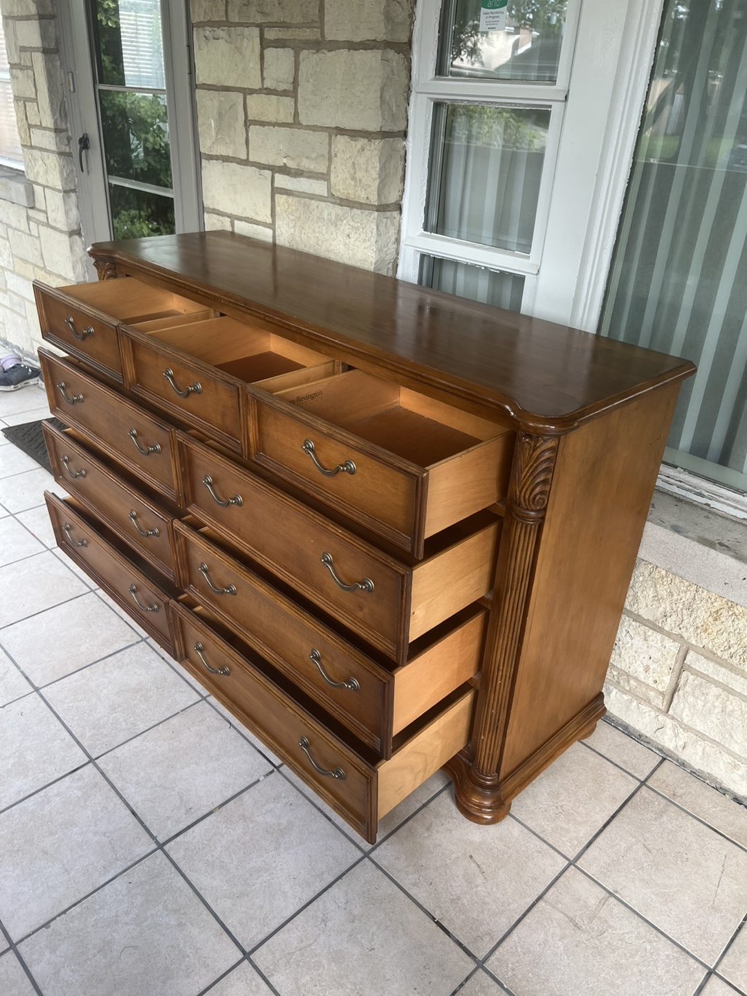 Wooden Dresser with 9 Drawers - photo 4
