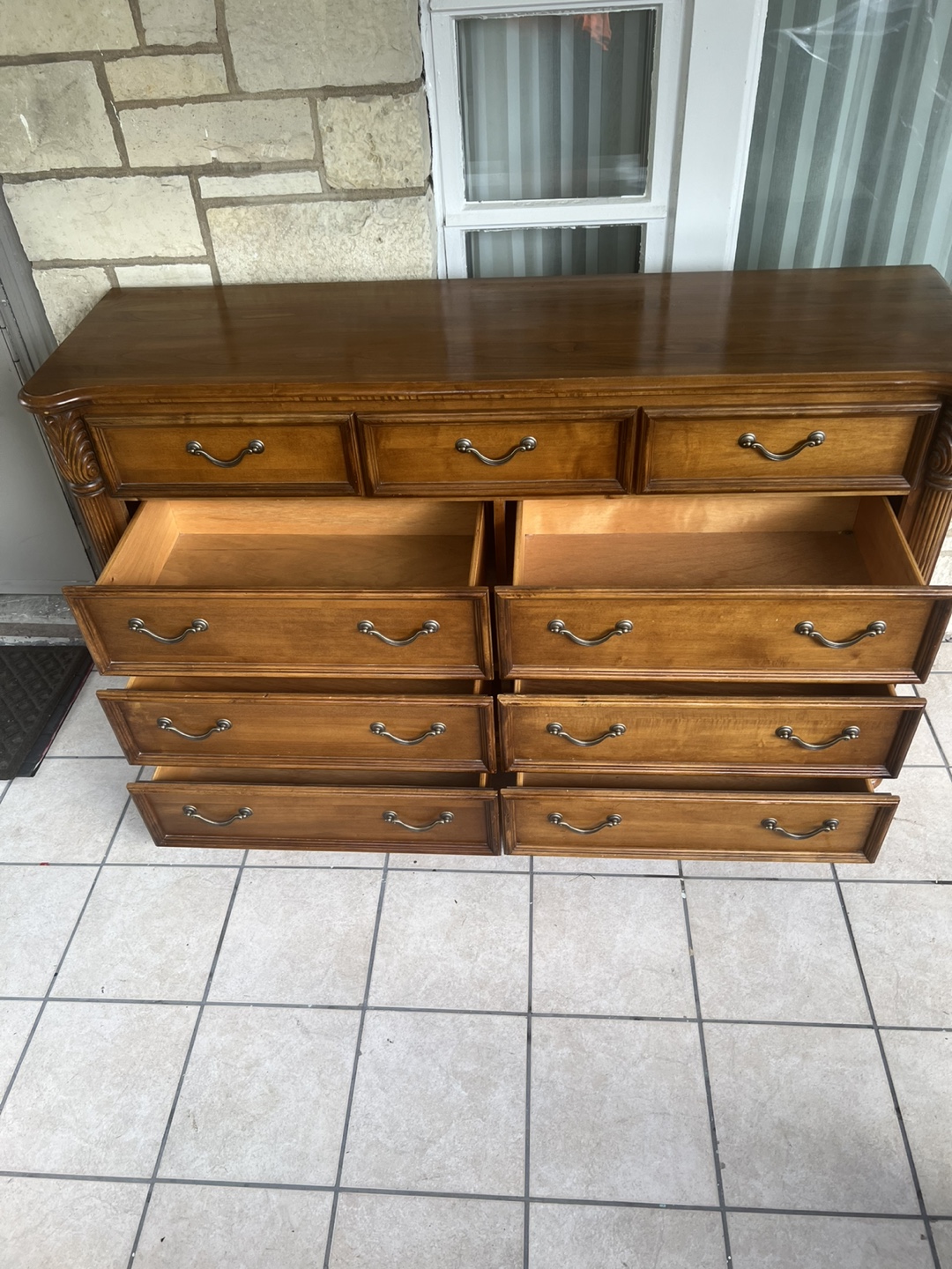 Wooden Dresser with 9 Drawers - photo 5