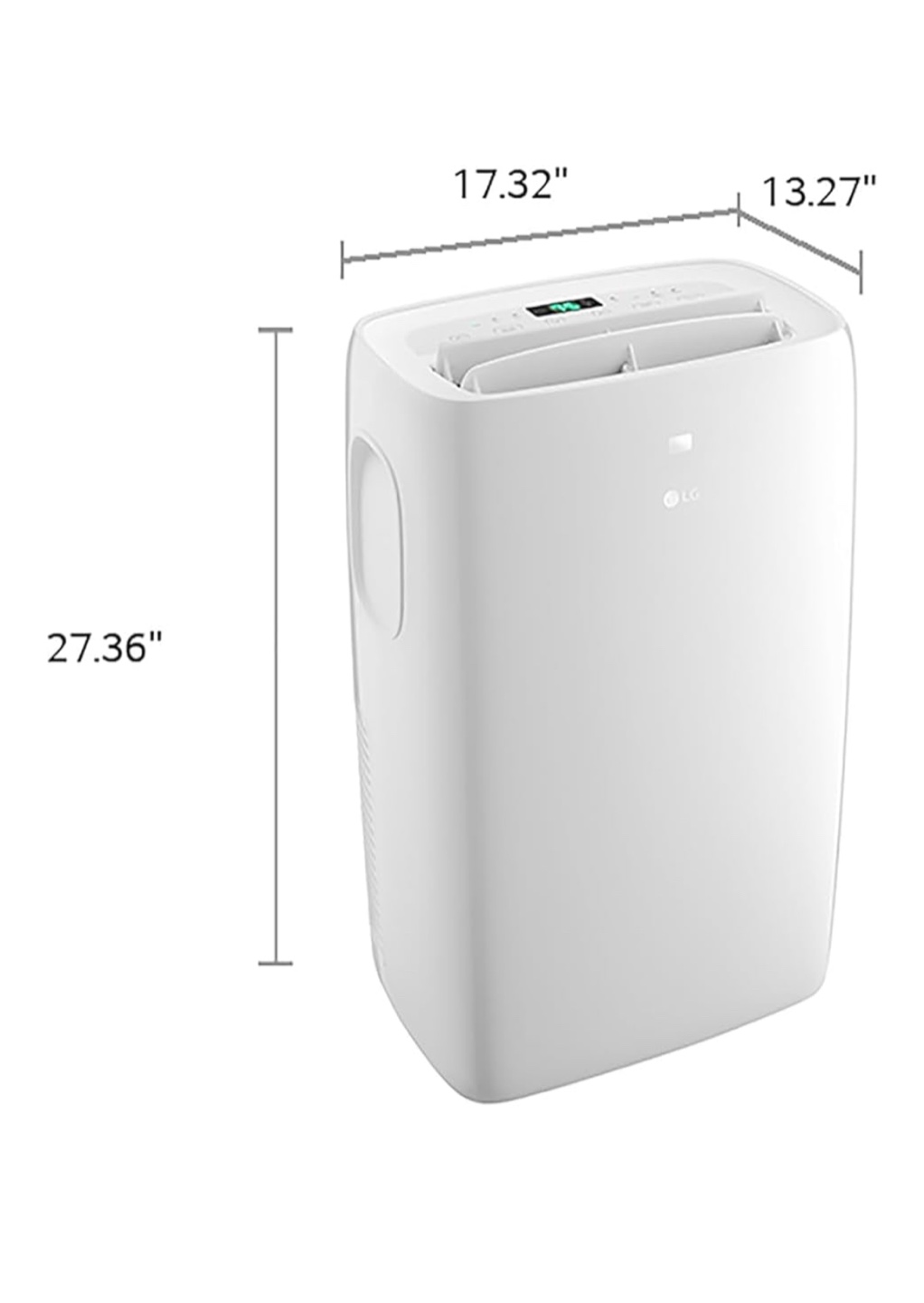 LG 6,000 BTU Portable Air Conditioner - White - photo 2
