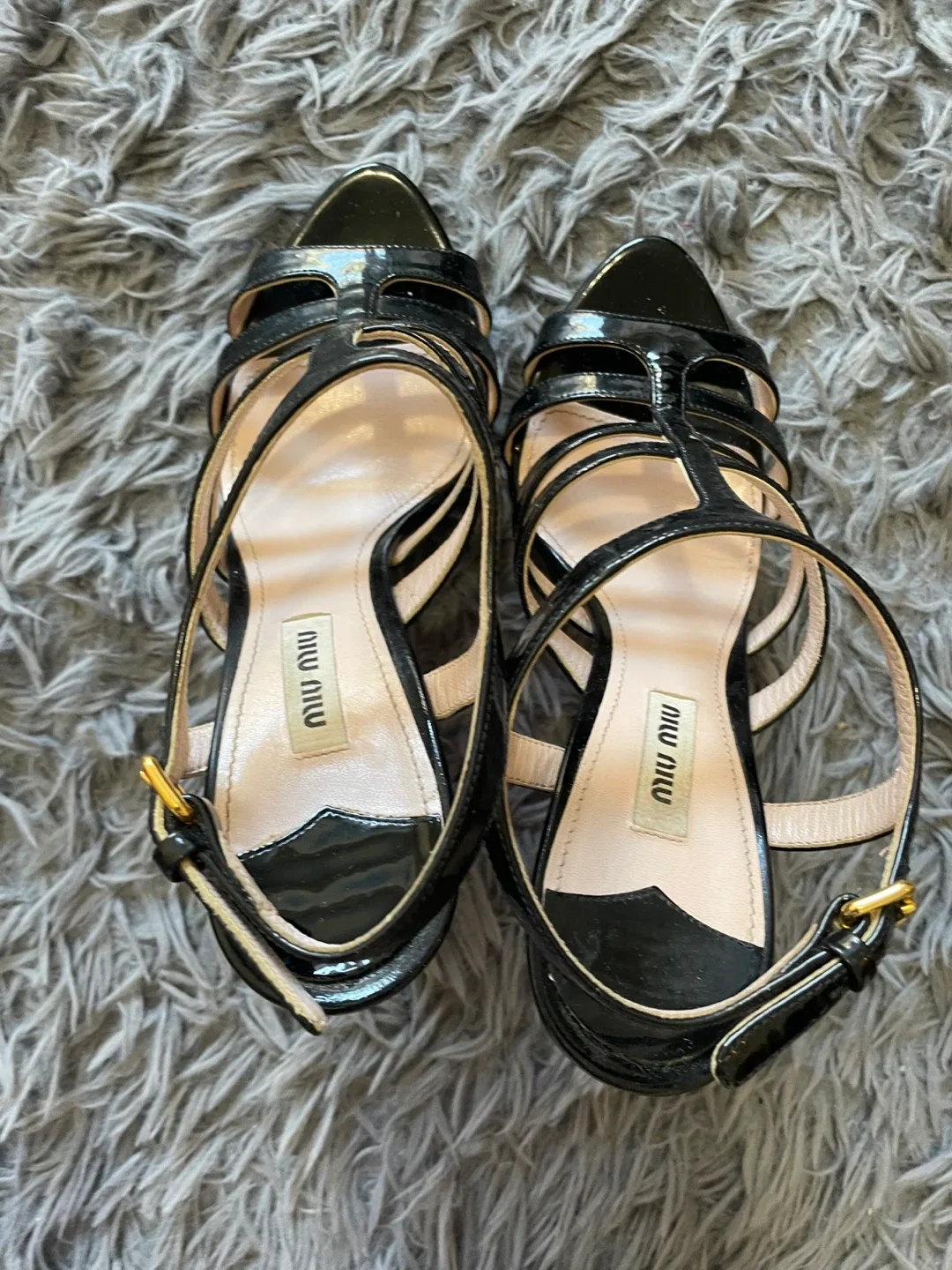 Miu Miu Black Patent Leather Heels image indicator(5)
