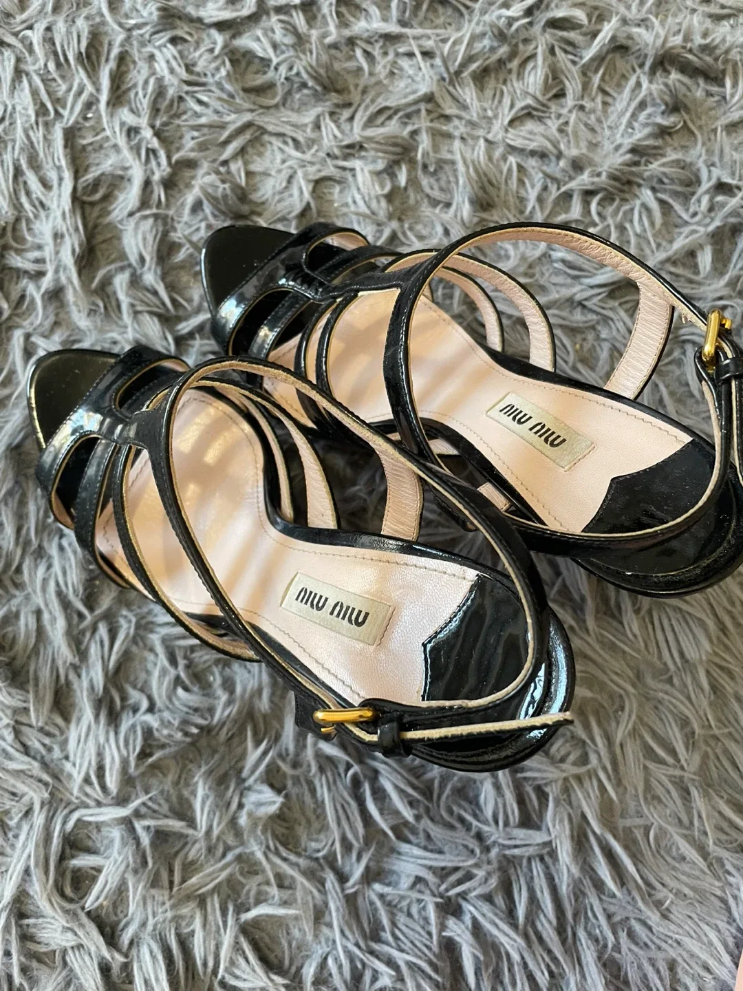 Miu Miu Black Patent Leather Heels image indicator(6)