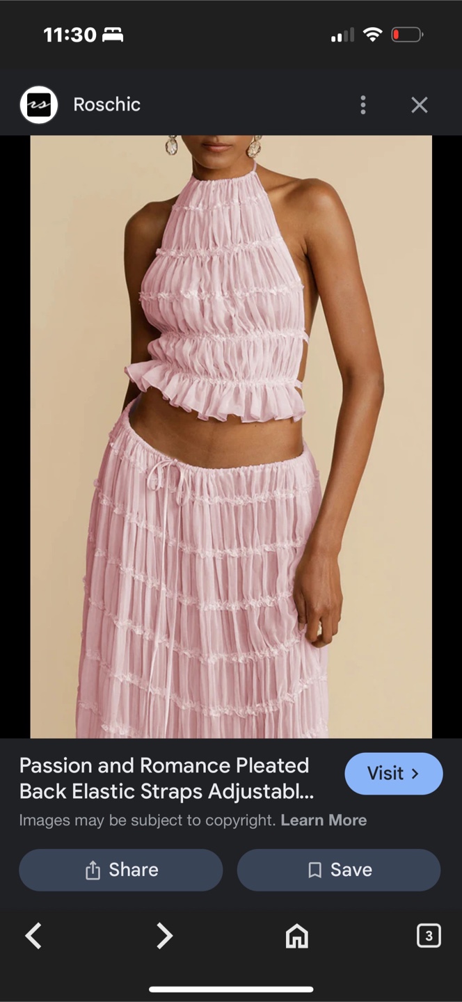 Roschic Pleated Set