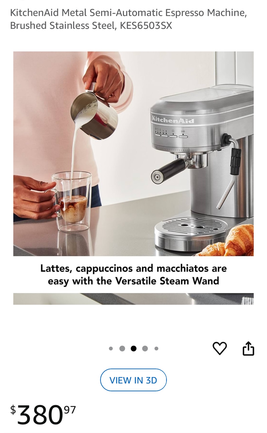 KitchenAid KES6503SX Espresso Machine - photo 3