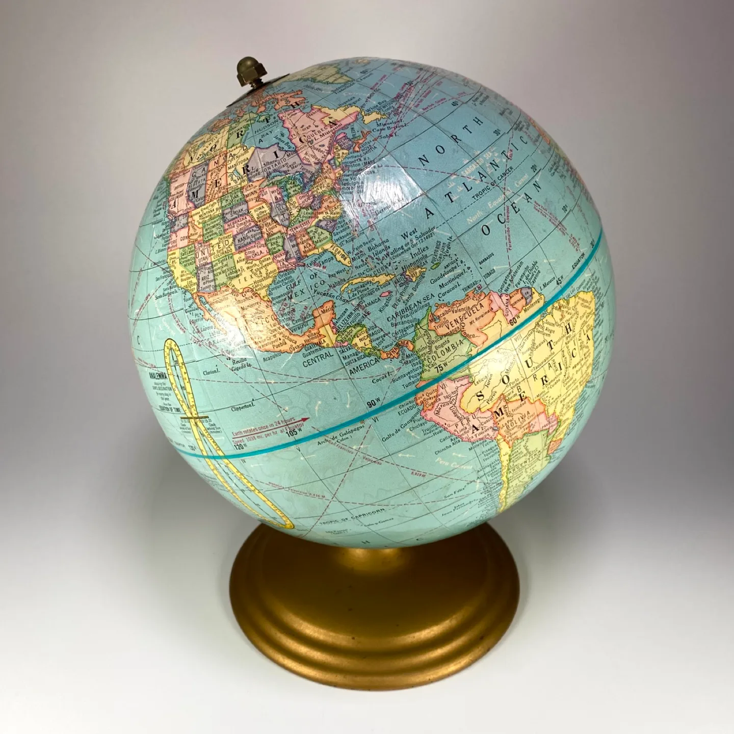 Vintage 9” Globe thumbnail