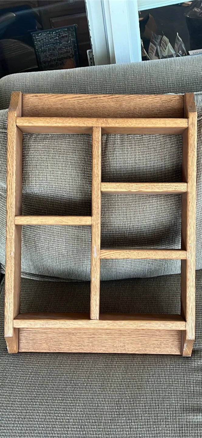 Wooden Shadow Box Shelf