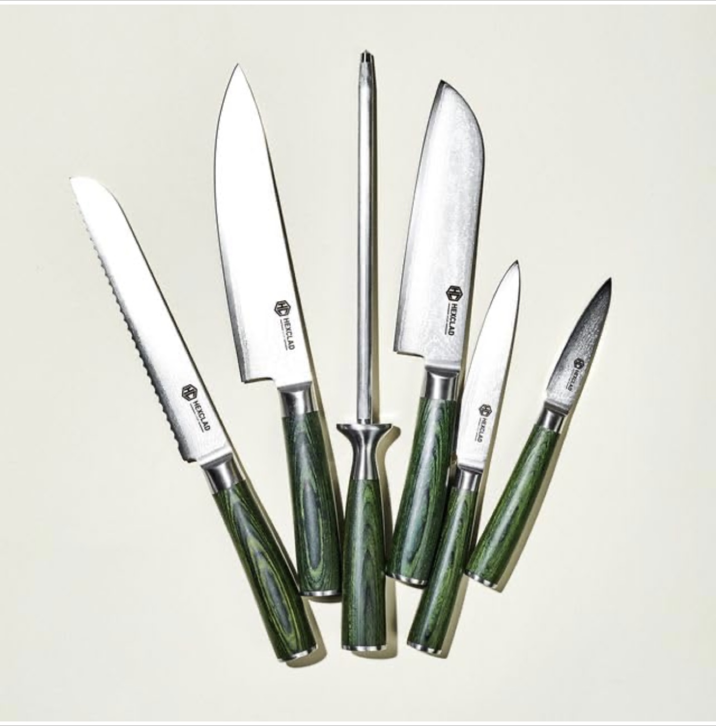 Hexclad 6-Piece Knife Set with Pakkawood Handles - photo 2