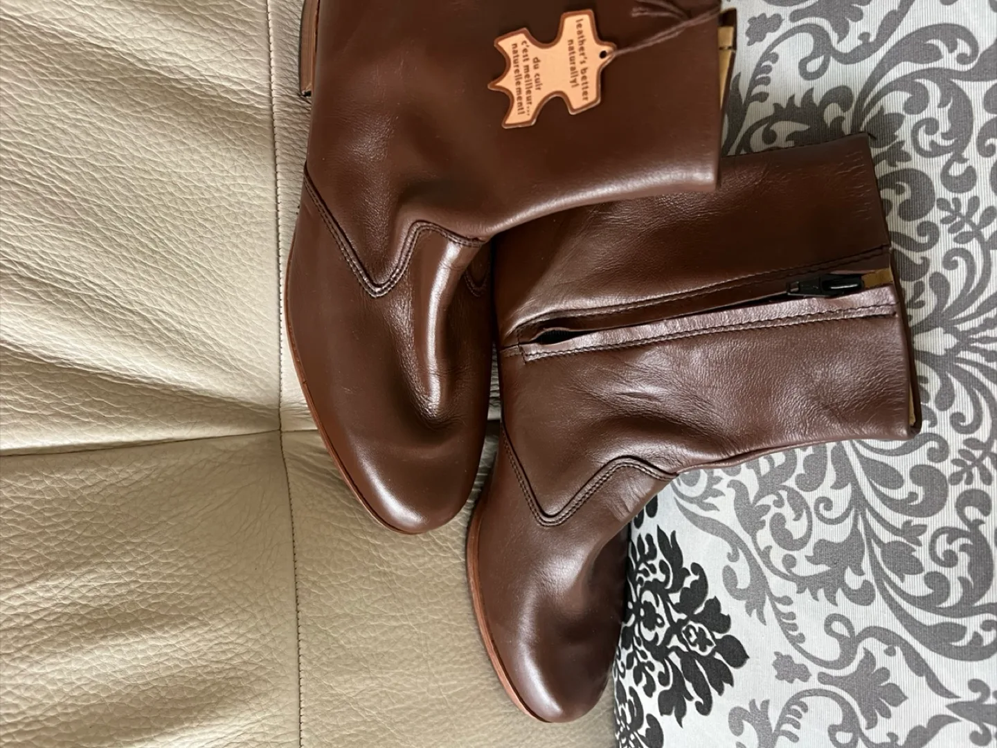 Leather Brown Boots - Size 10 1/2 image indicator(3)