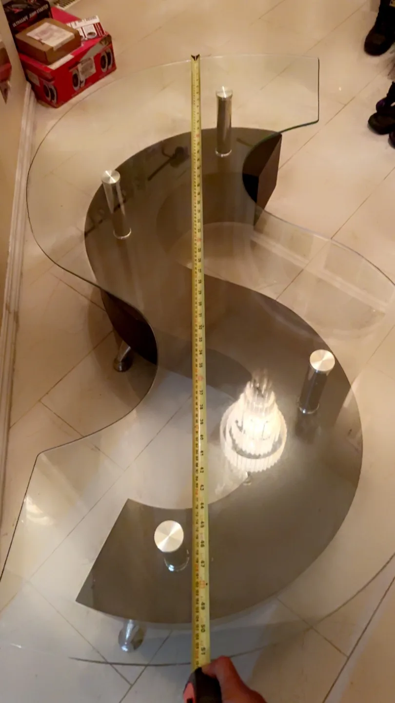 Savon 52.5" Modern S-shaped + Storage Coffee Table image indicator(4)